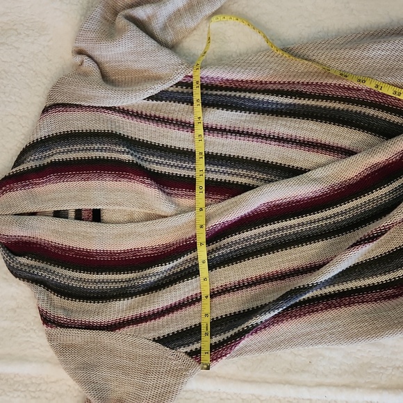 TORRID Size 1 3/4 Sleeve Asymmetrical Cardigan Sweater Fall colors - Picture 5 of 6